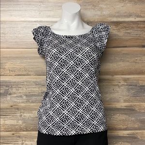 Banana Republic Scoop Neck Cap Sleeve Tee Small